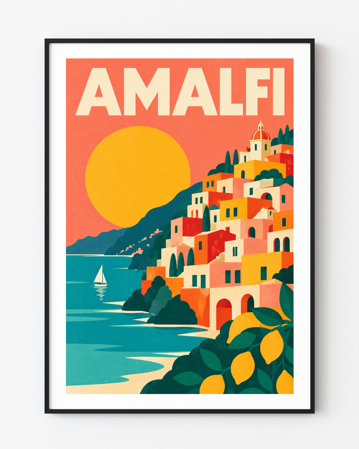 Amalfi graphic print