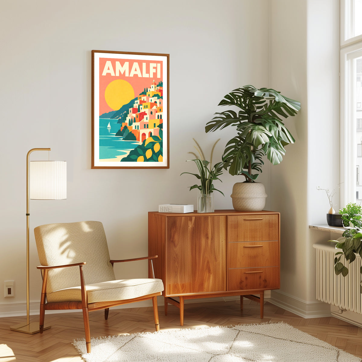 Amalfi graphic print