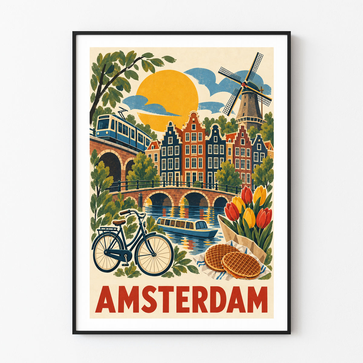 Amsterdam graphic print