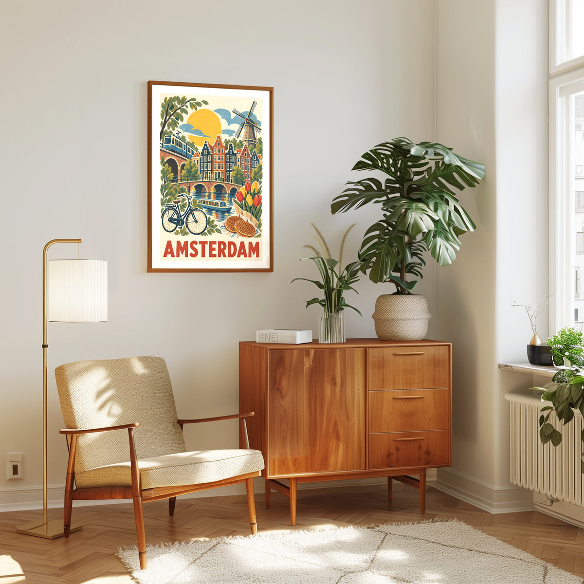 Amsterdam graphic print