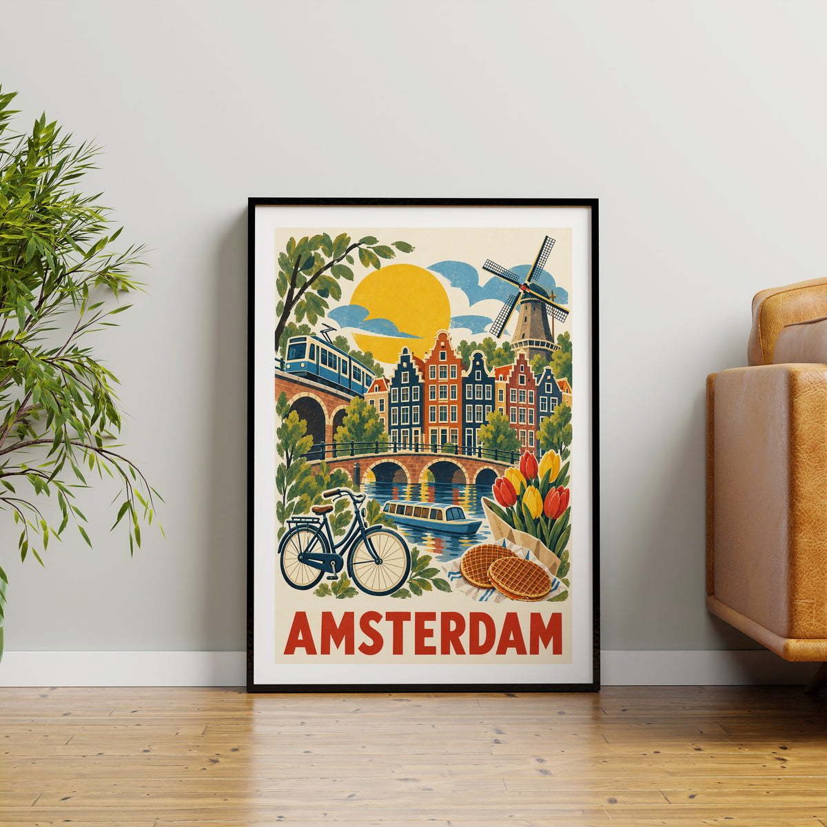 Amsterdam graphic print