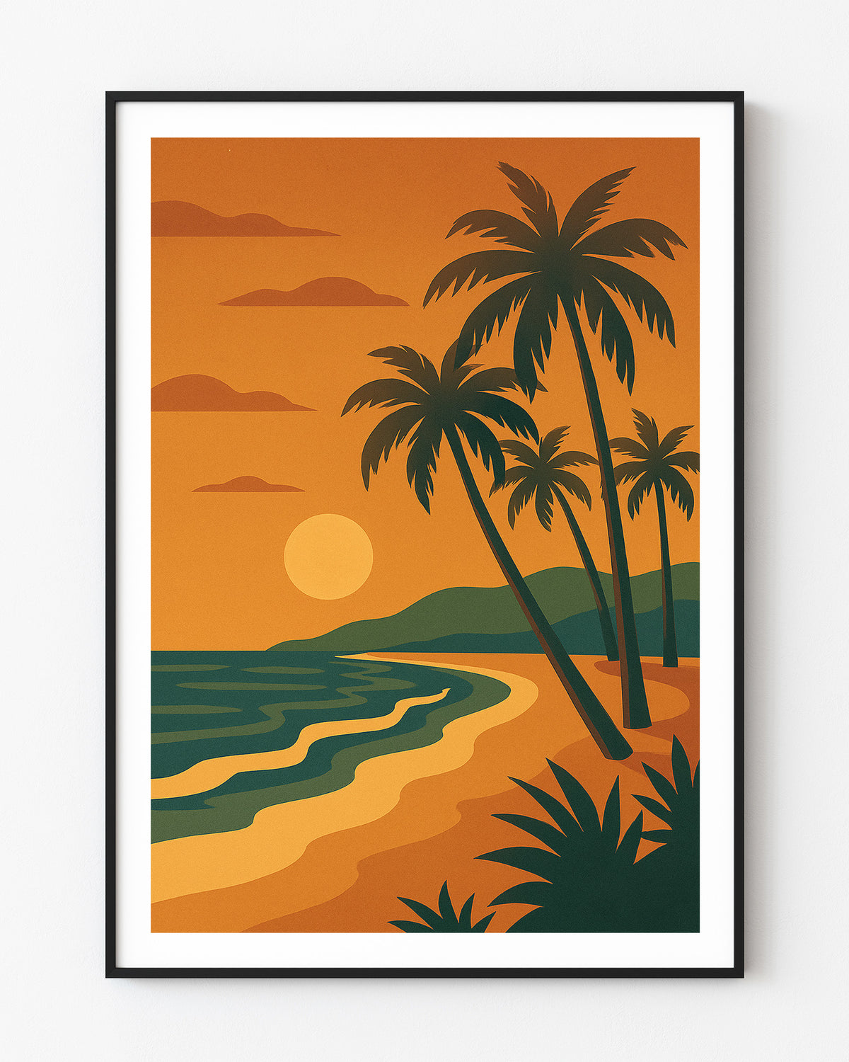 Beach graphic print