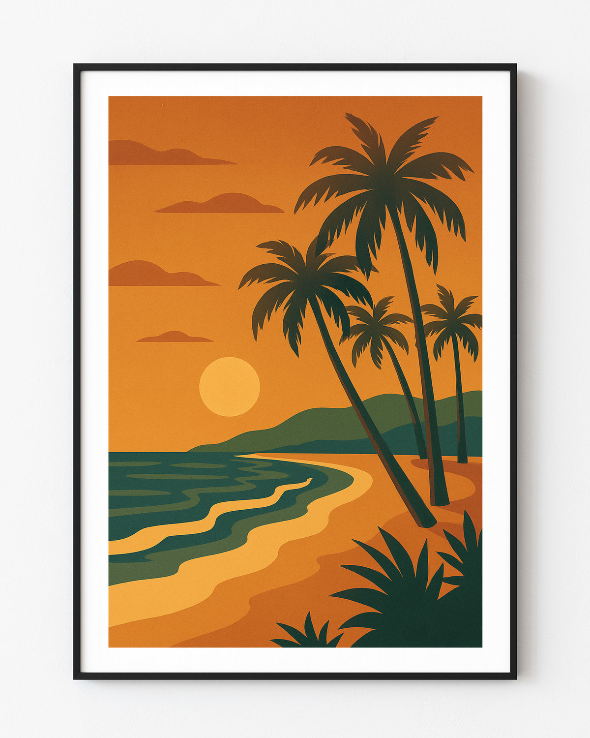 Beach graphic print