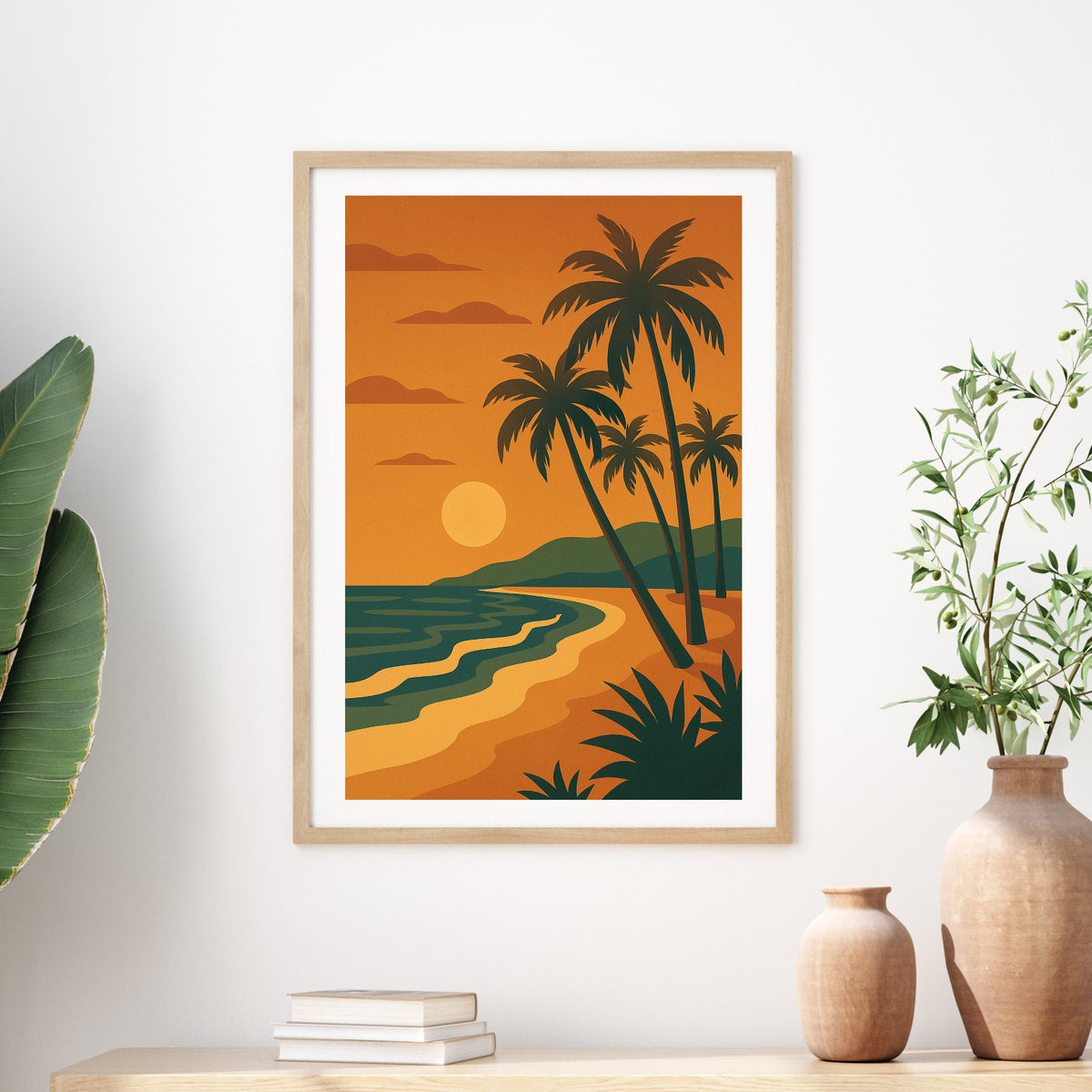 Beach graphic print
