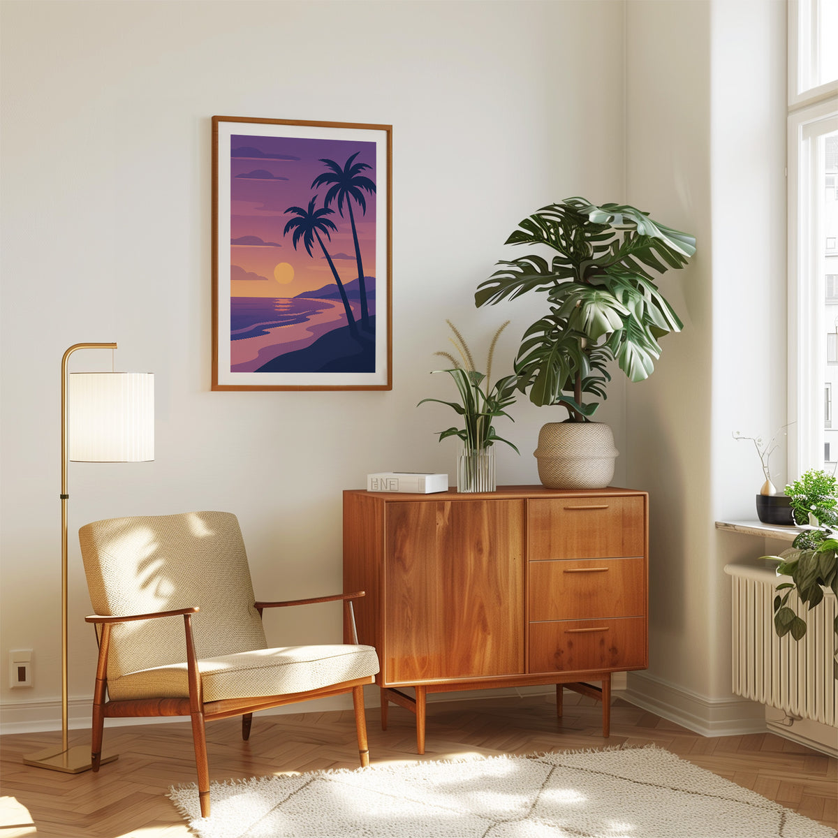 Beach graphic print