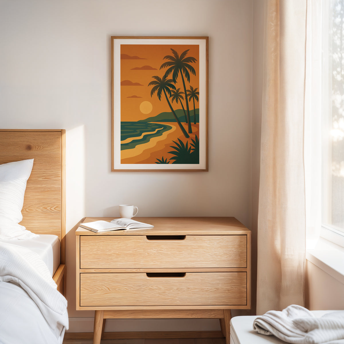 Beach graphic print