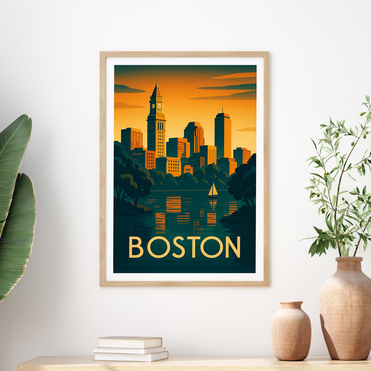 Boston graphic print