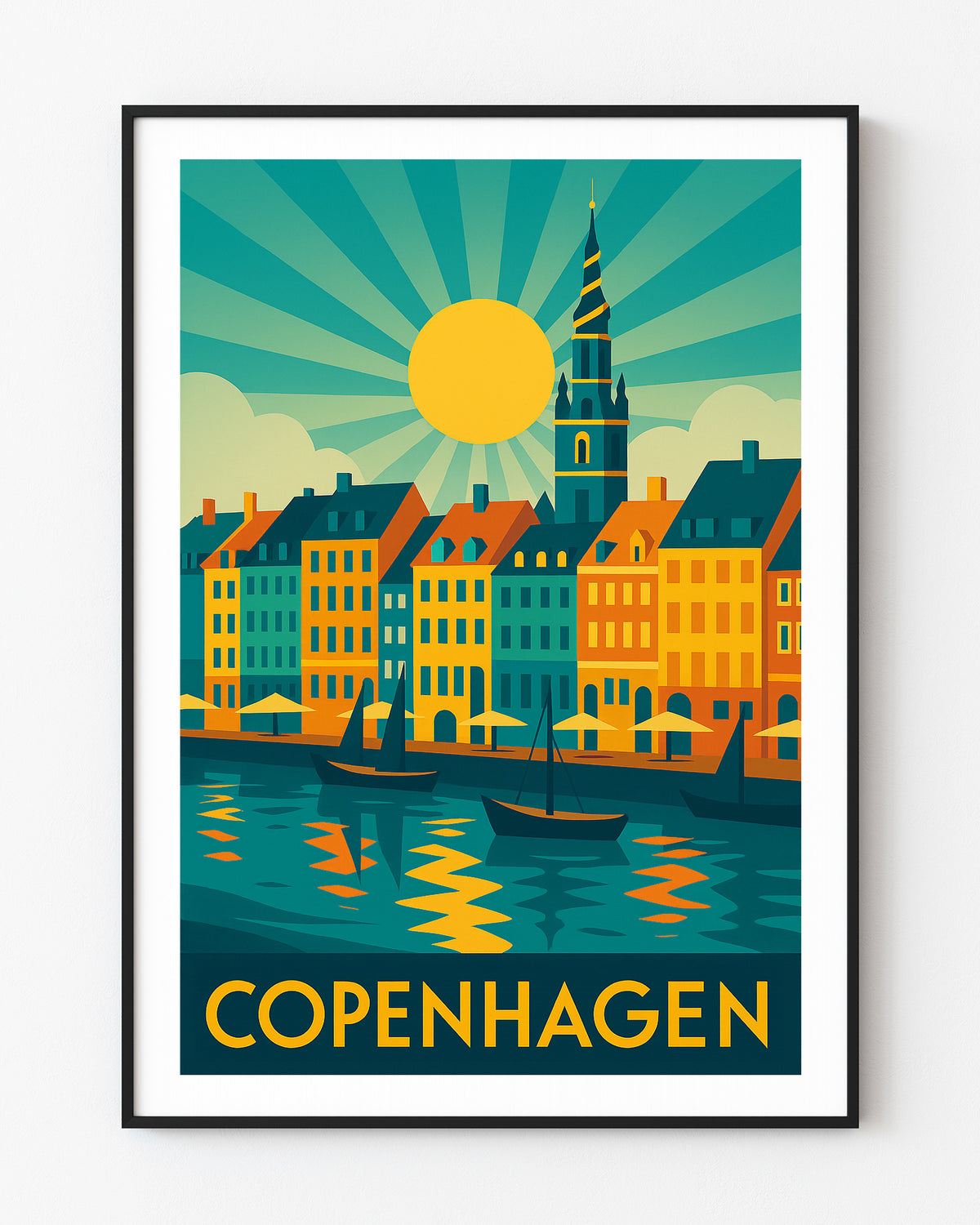 Copenhagen graphic print