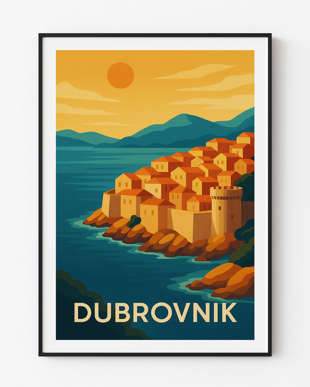 Dubrovnik graphic print