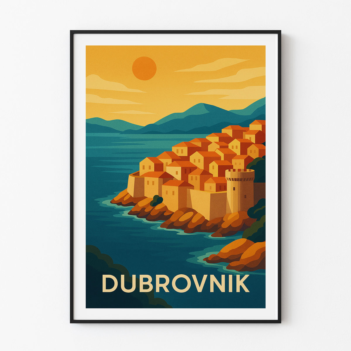 Dubrovnik graphic print