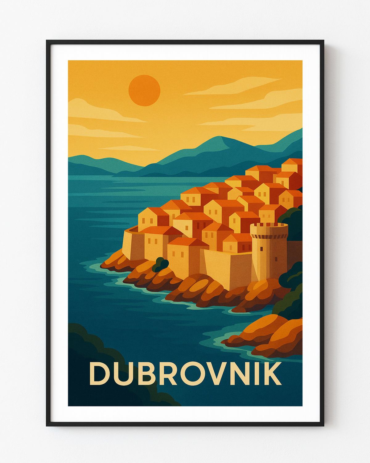 Dubrovnik graphic print