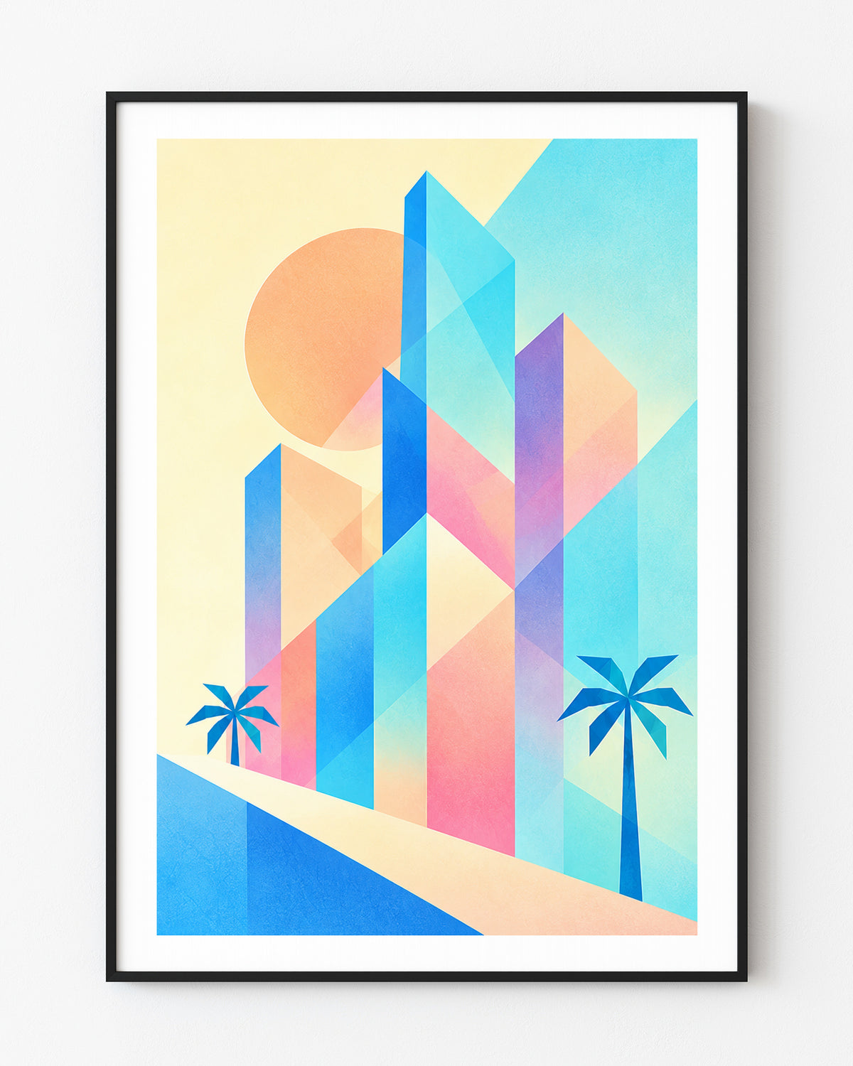Geometric Skyline print