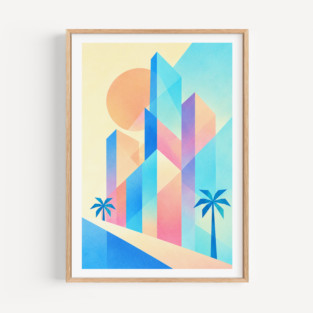 Geometric Skyline print