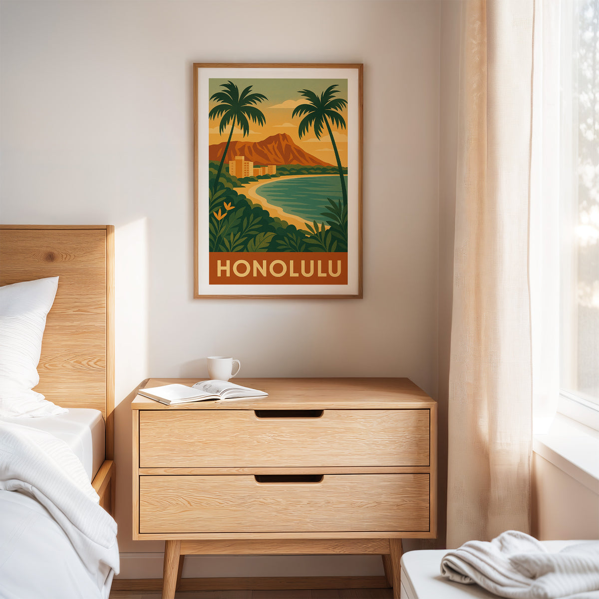 Honolulu graphic print