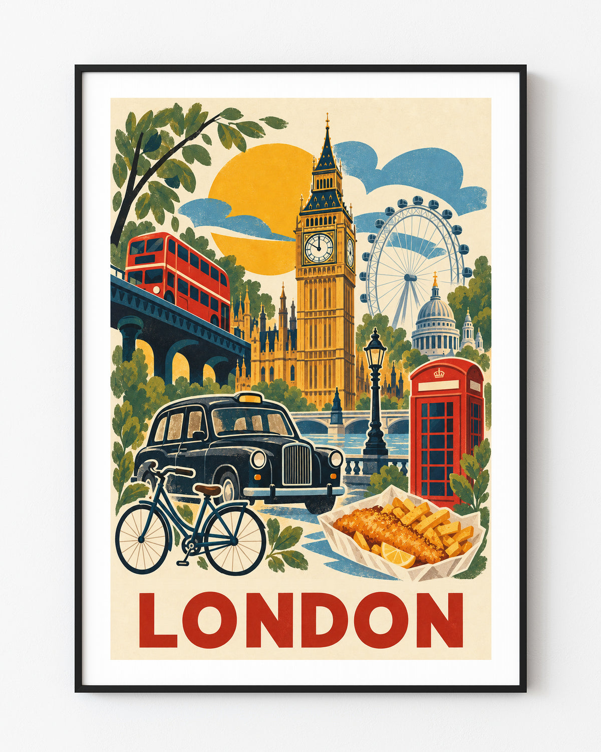 London graphic print