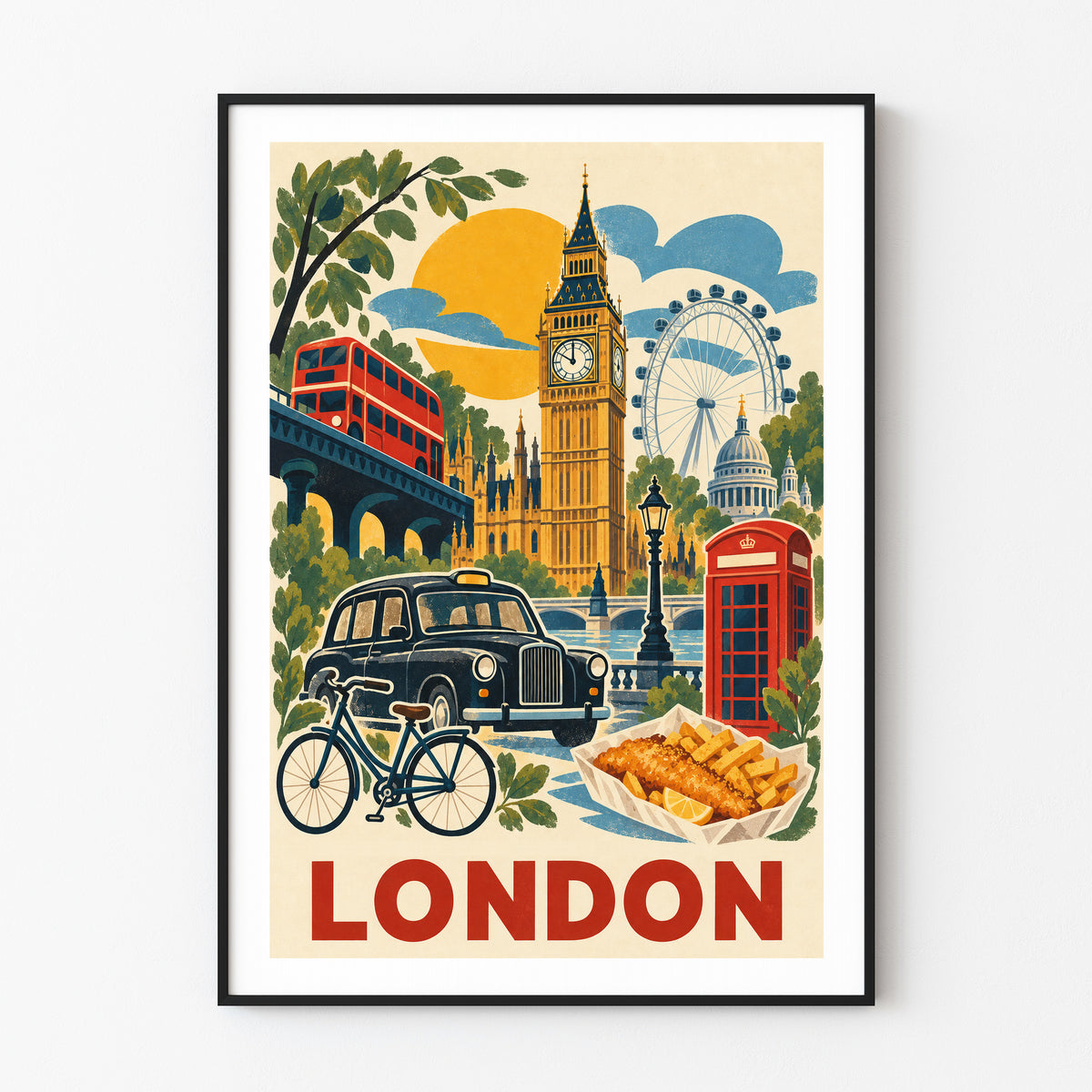 London graphic print