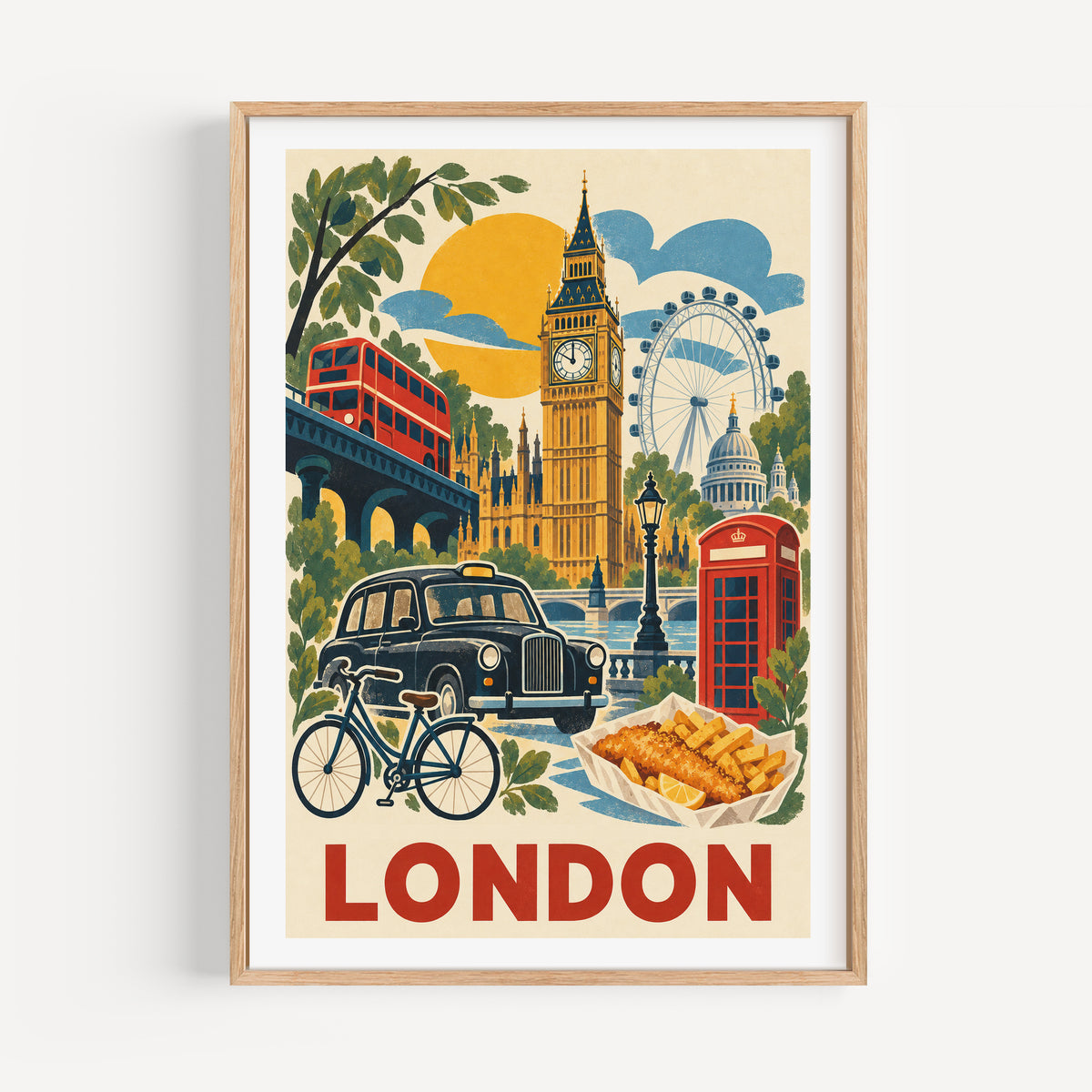 London graphic print