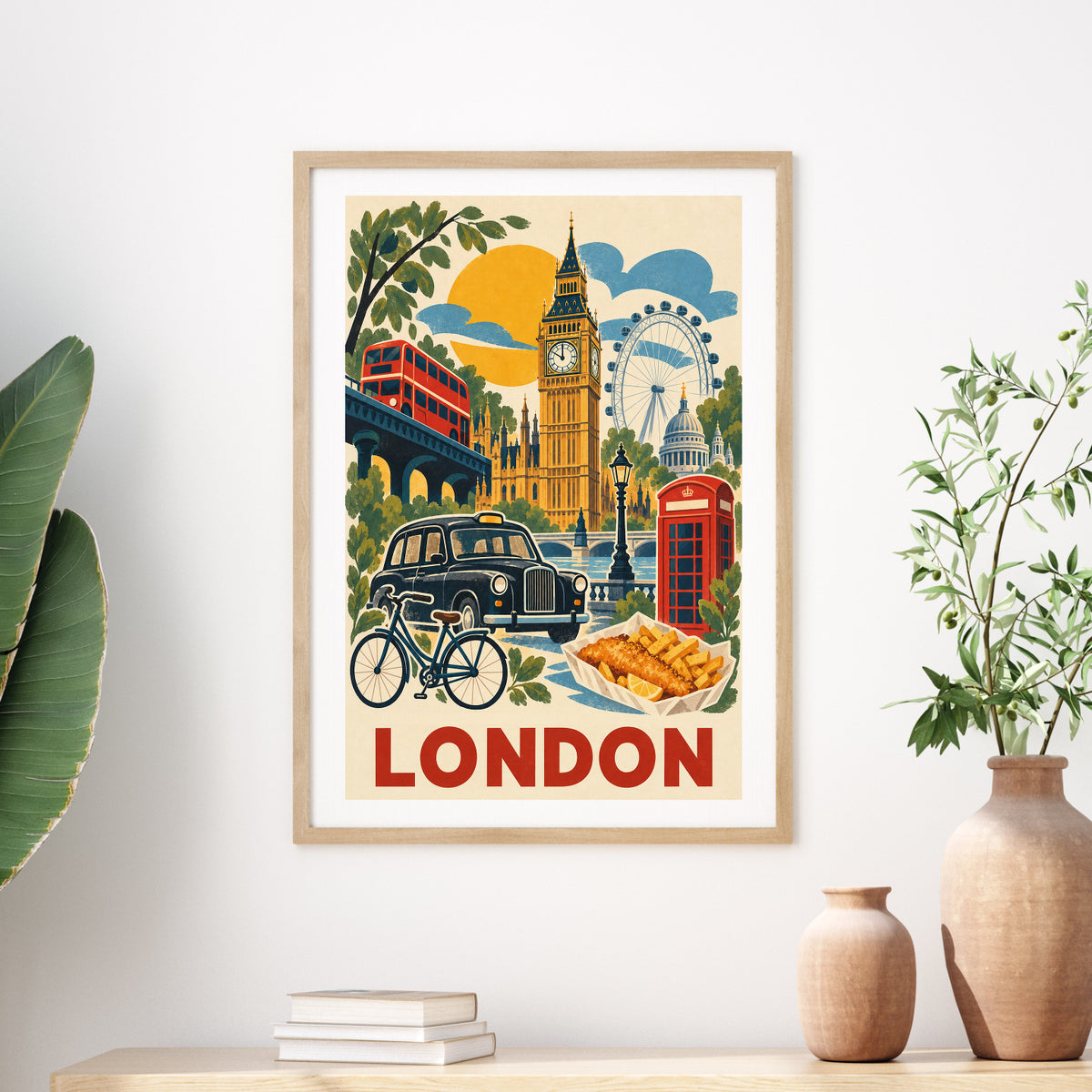 London graphic print