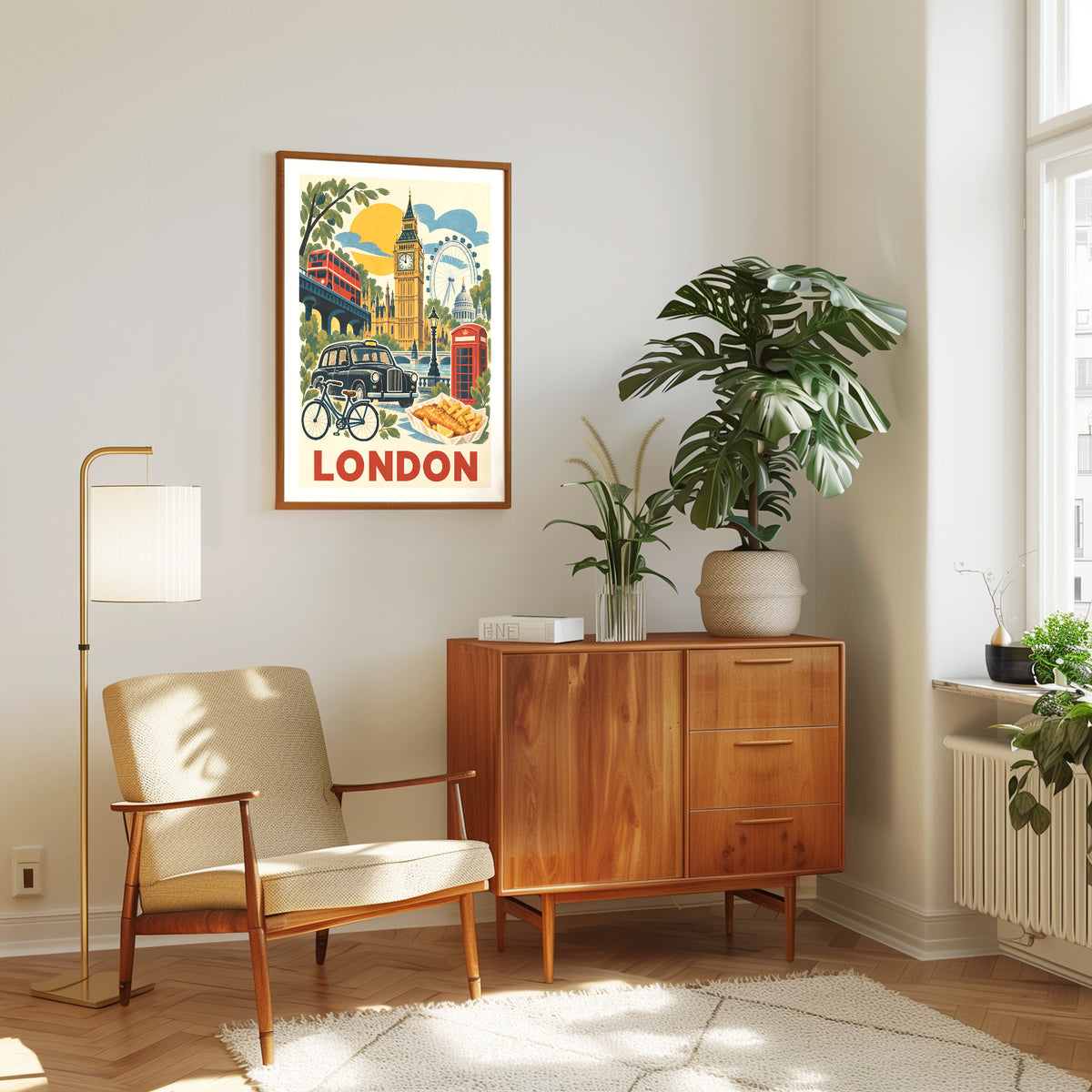 London graphic print