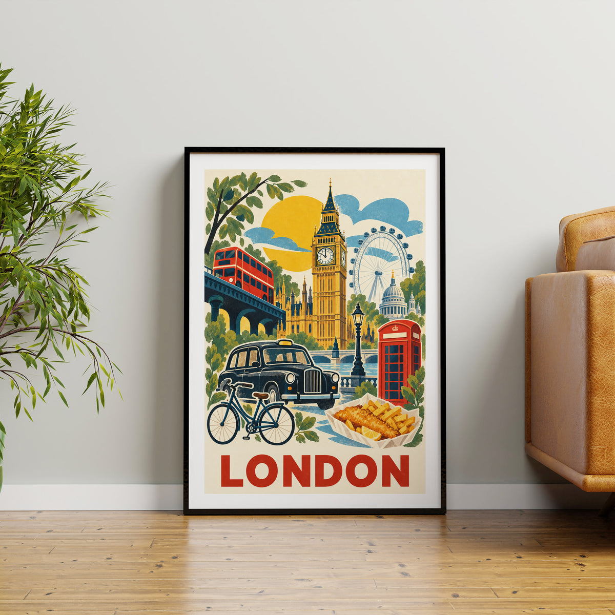 London graphic print