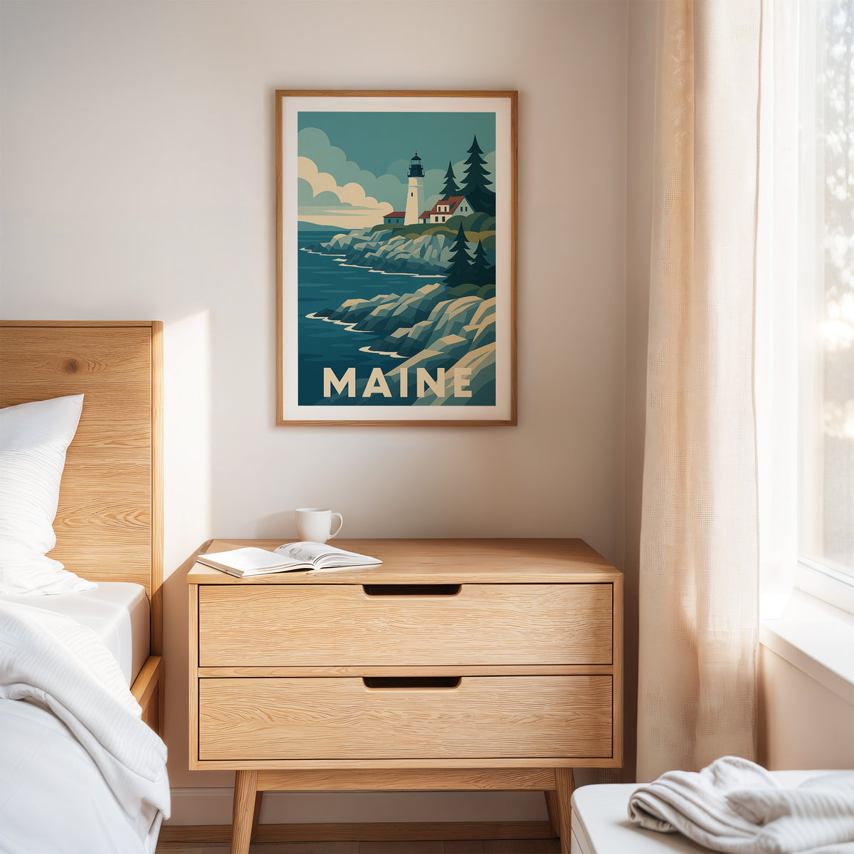 Maine graphic print