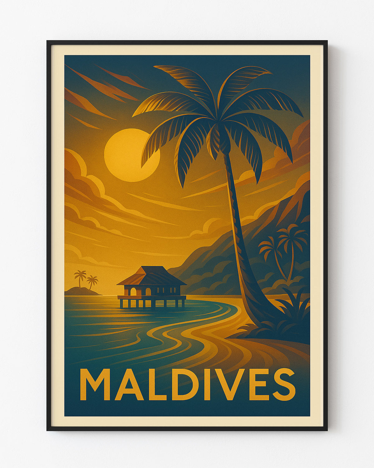 Maldives graphic print