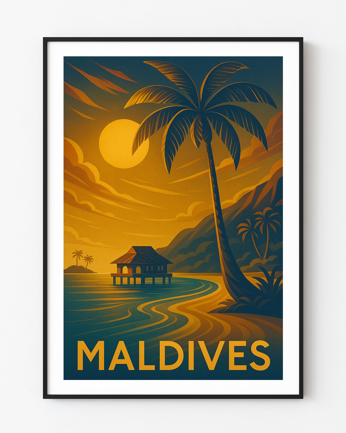Maldives graphic print