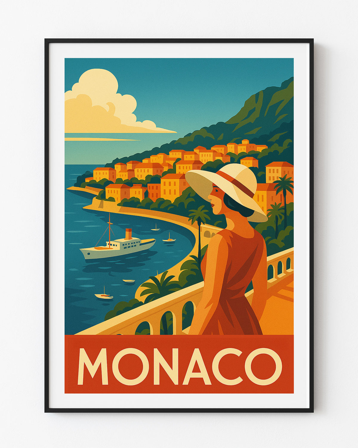 Monaco graphic print