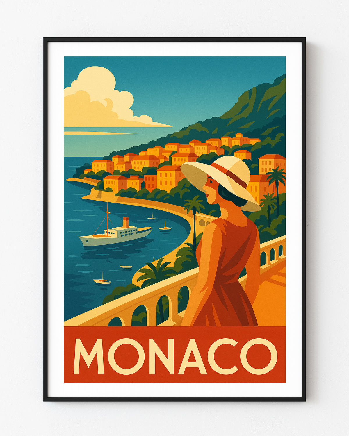 Monaco graphic print