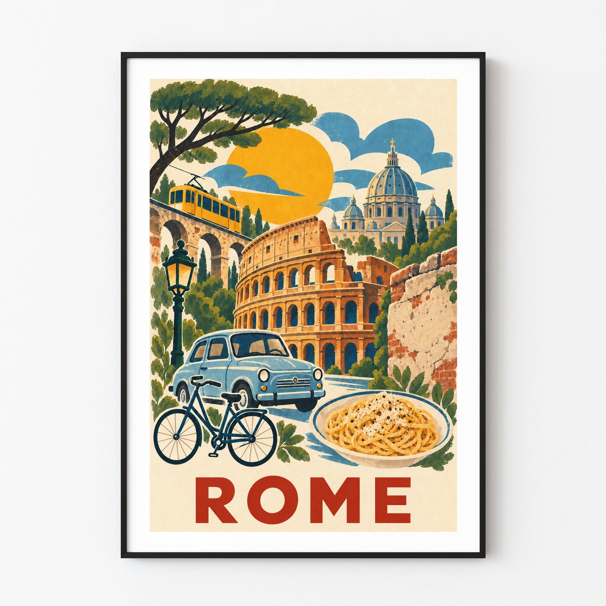 Rome graphic print