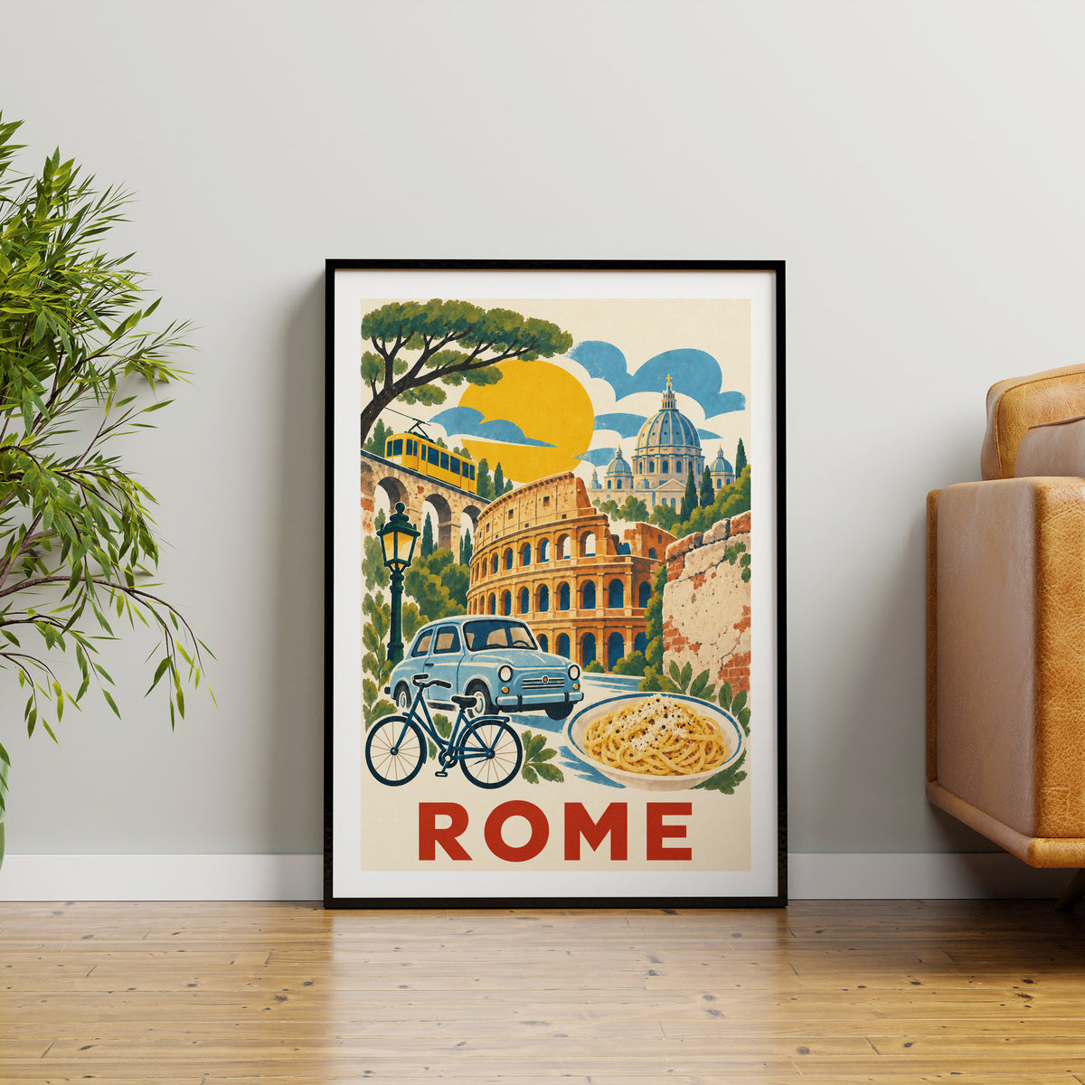 Rome graphic print