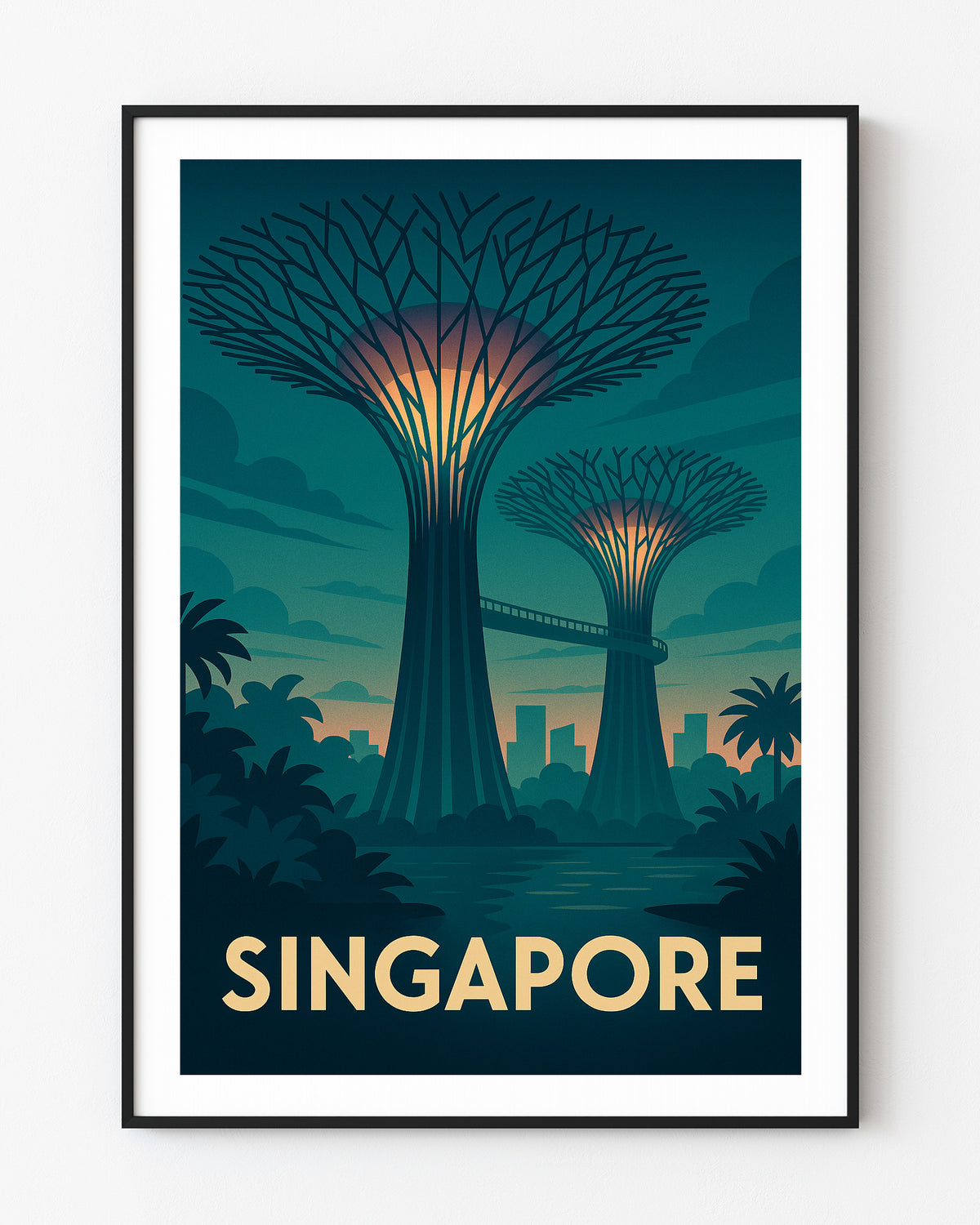 Singapore graphic print