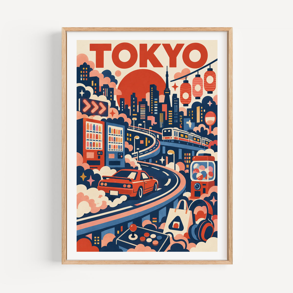 Tokyo graphic print