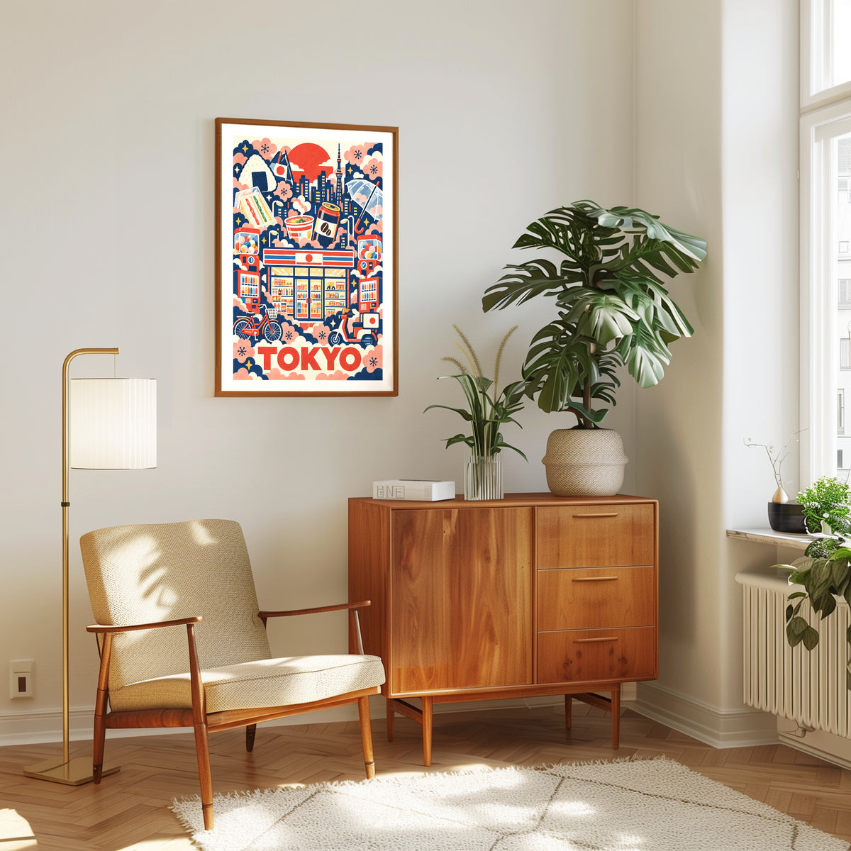 Tokyo graphic print