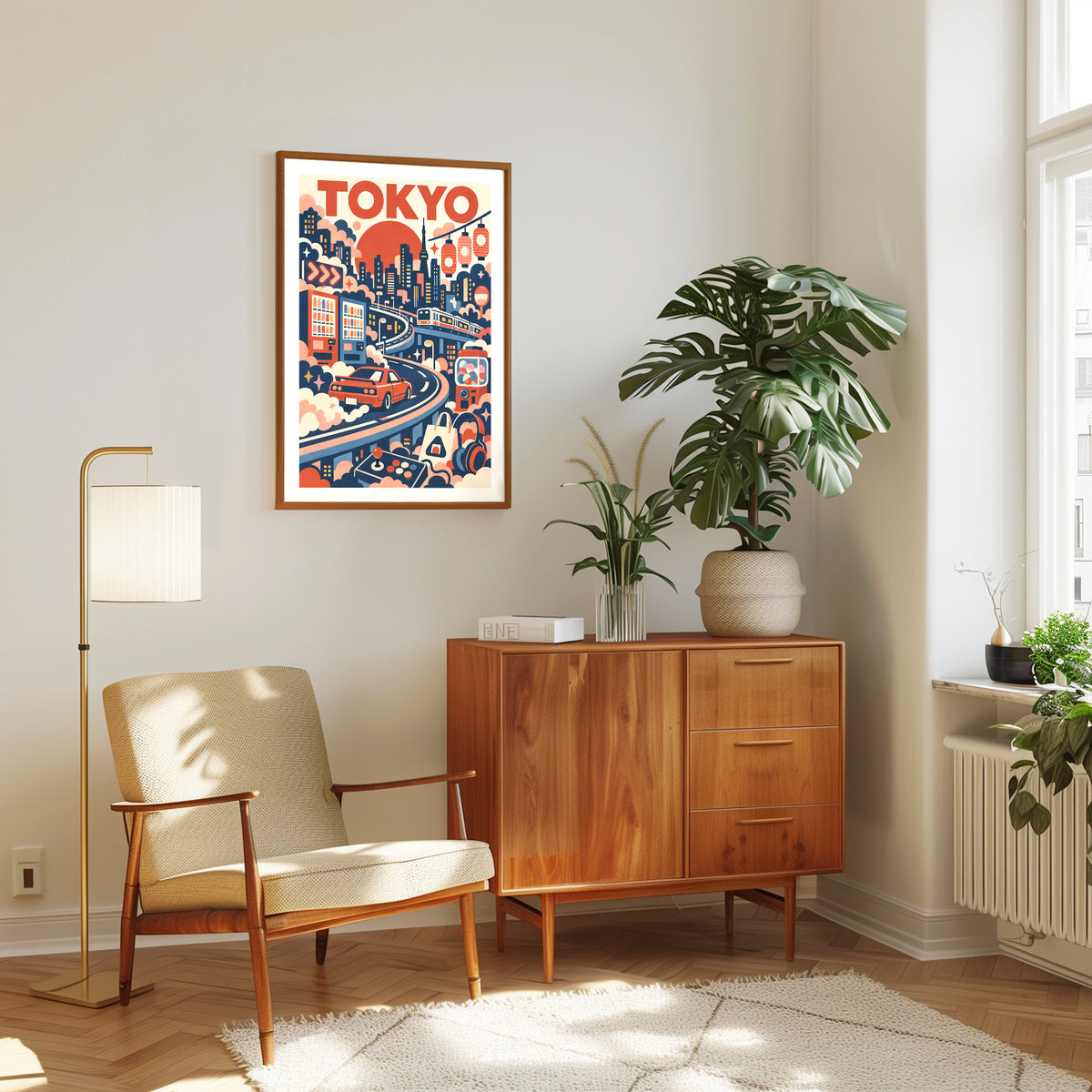 Tokyo graphic print