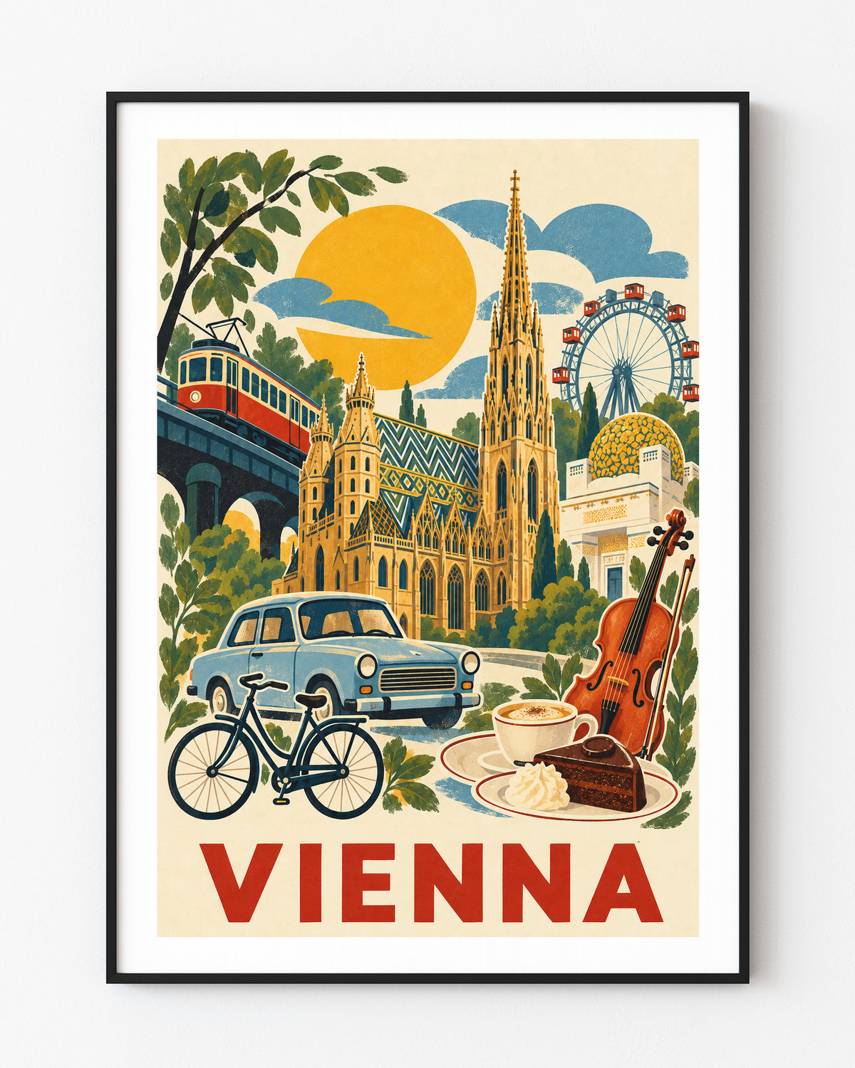 Vienna graphic print