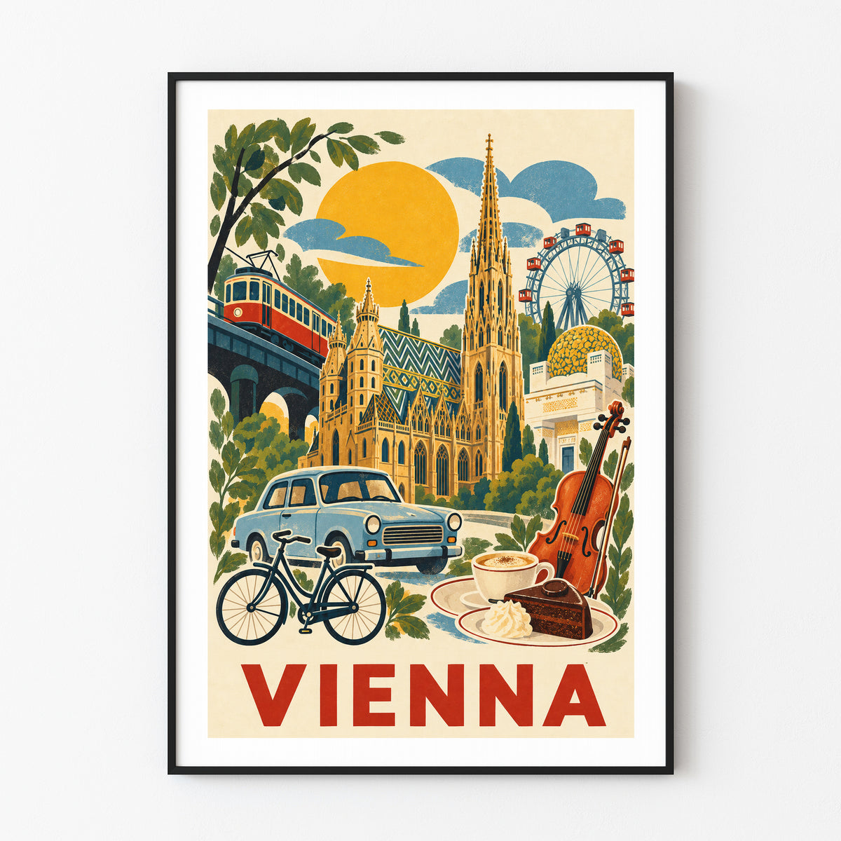 Vienna graphic print