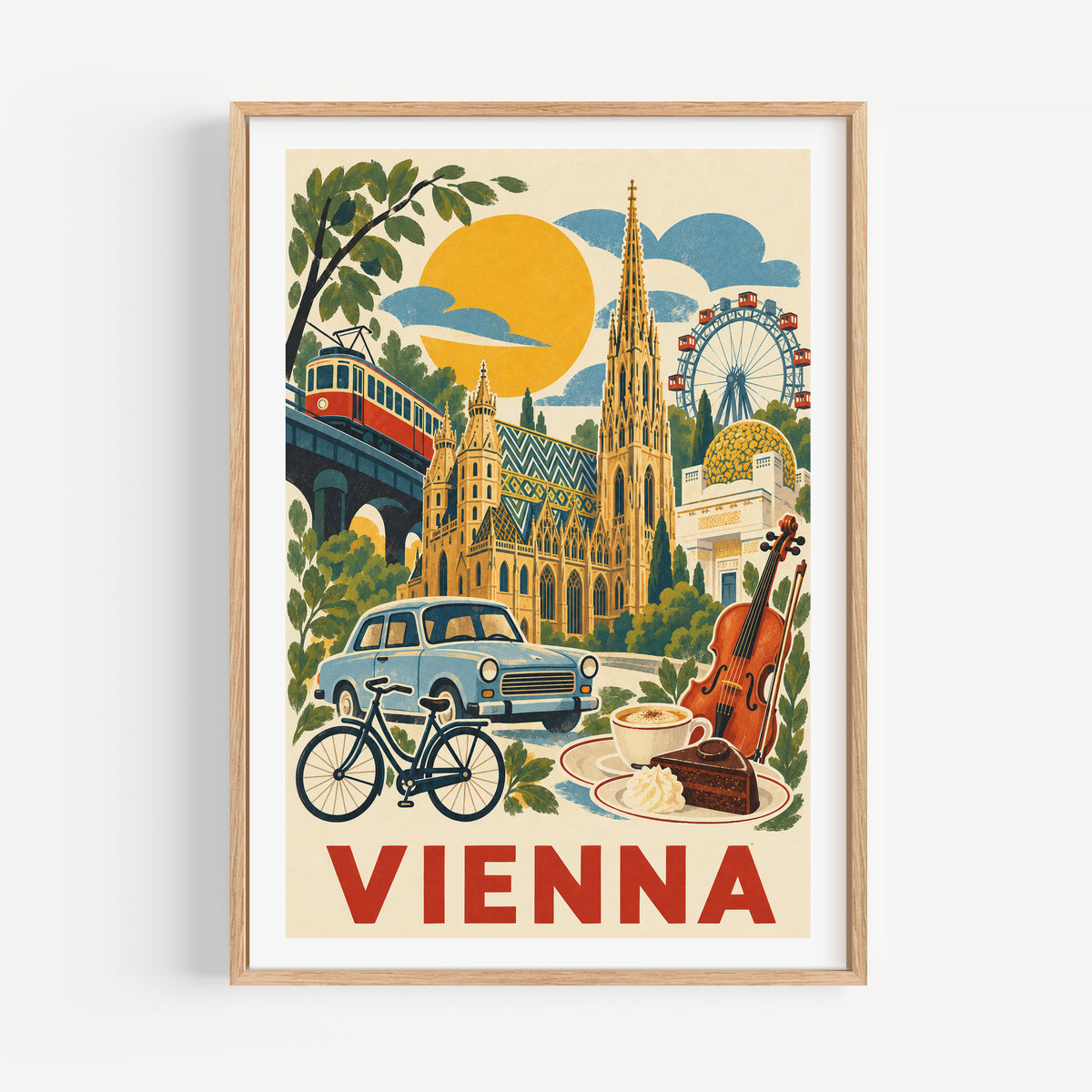 Vienna graphic print