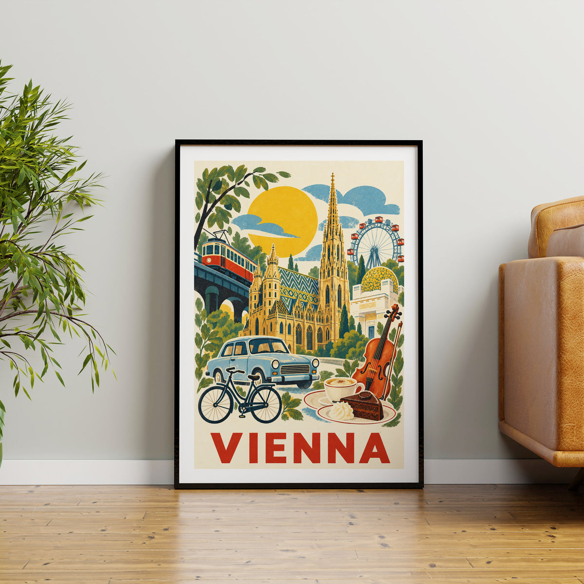 Vienna graphic print