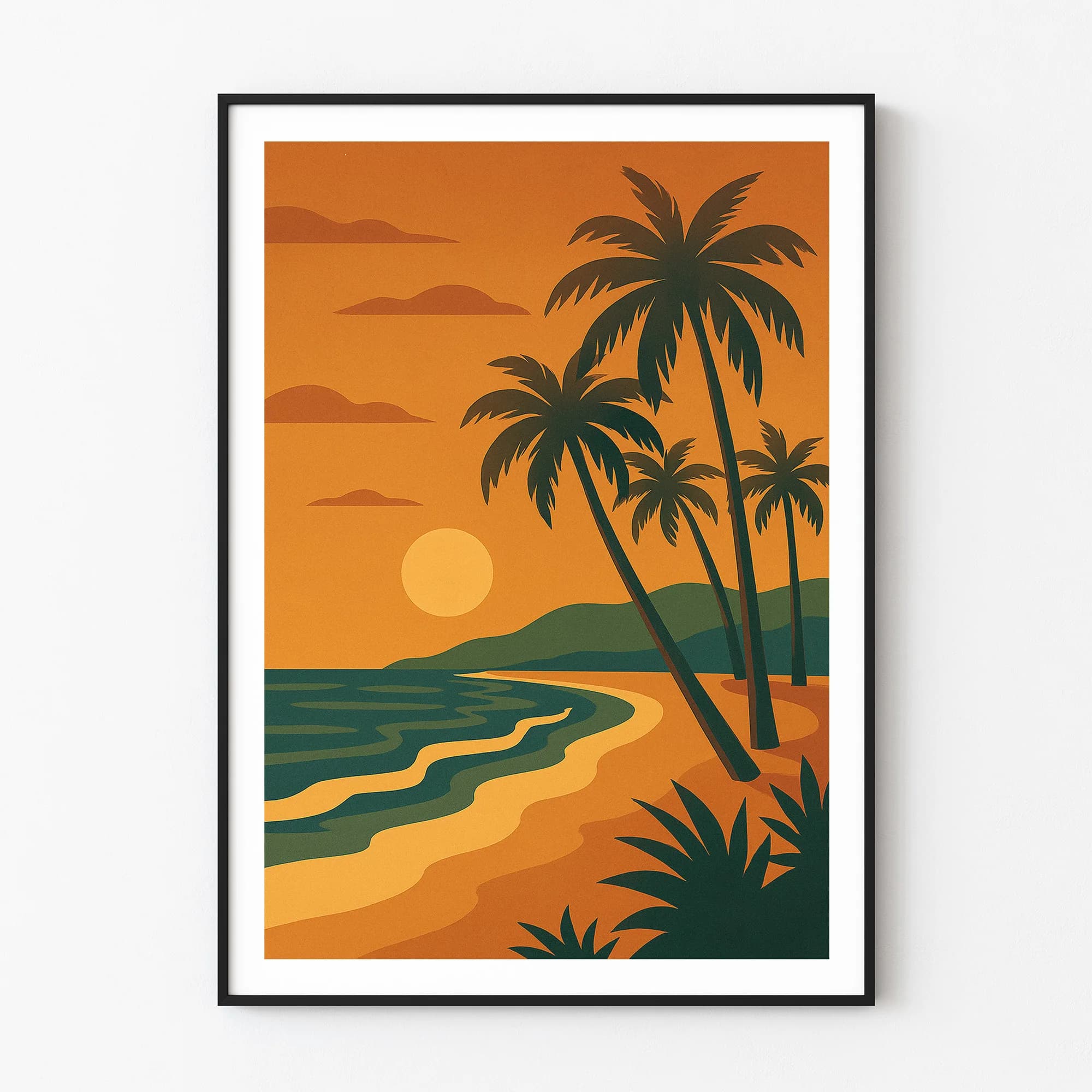 Beach graphic print