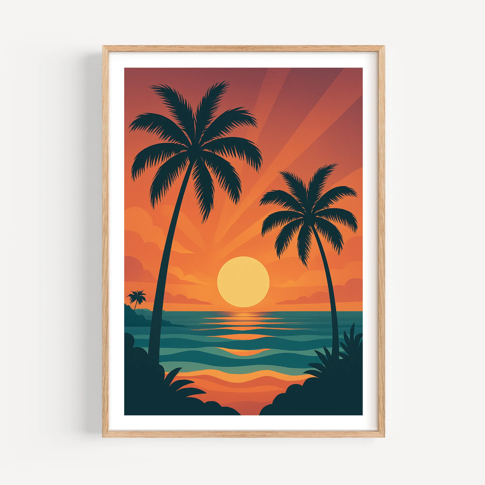 Beach graphic print