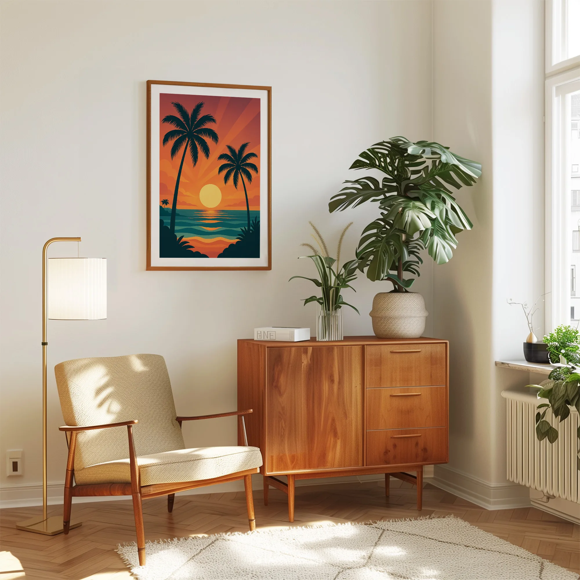 Beach graphic print
