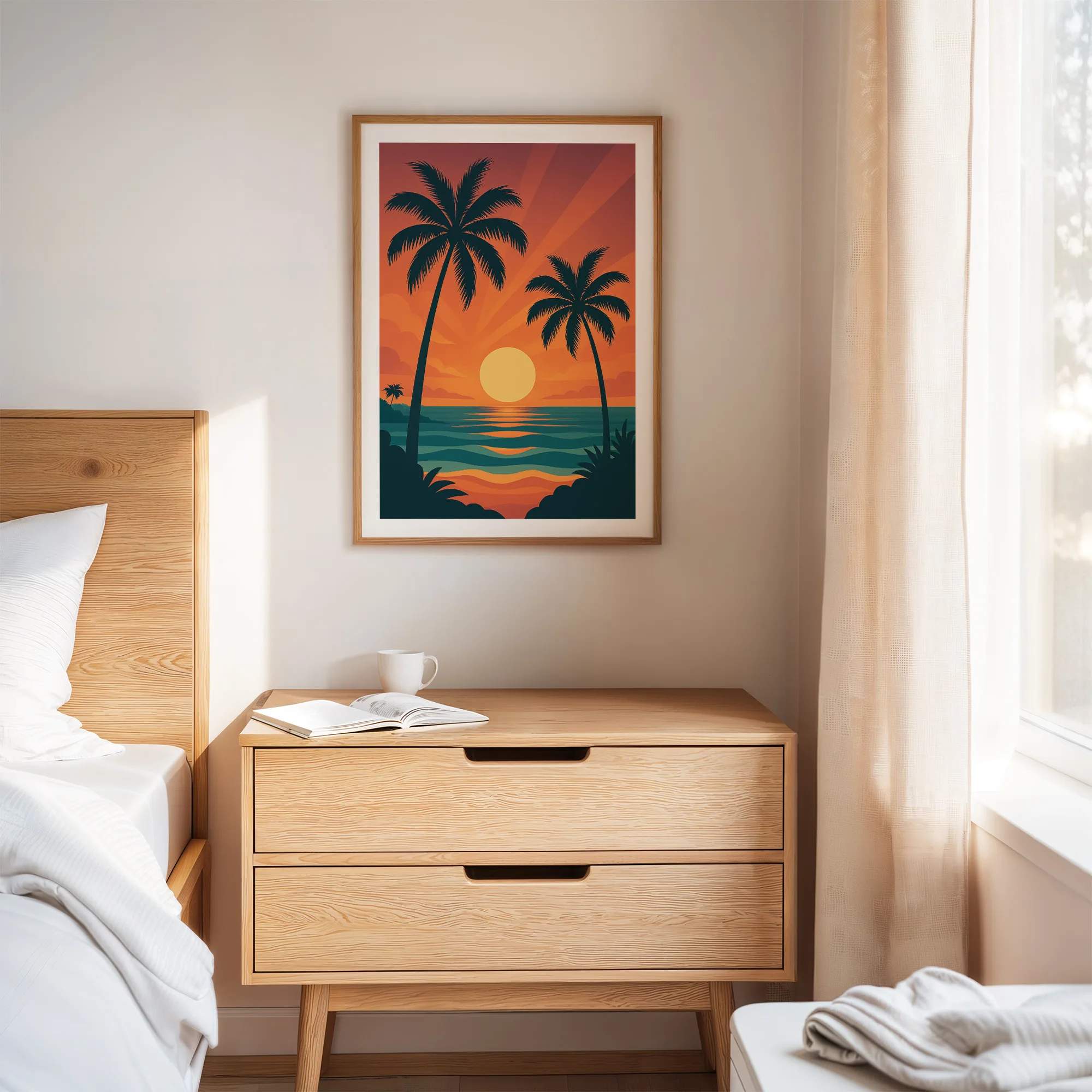 Beach graphic print