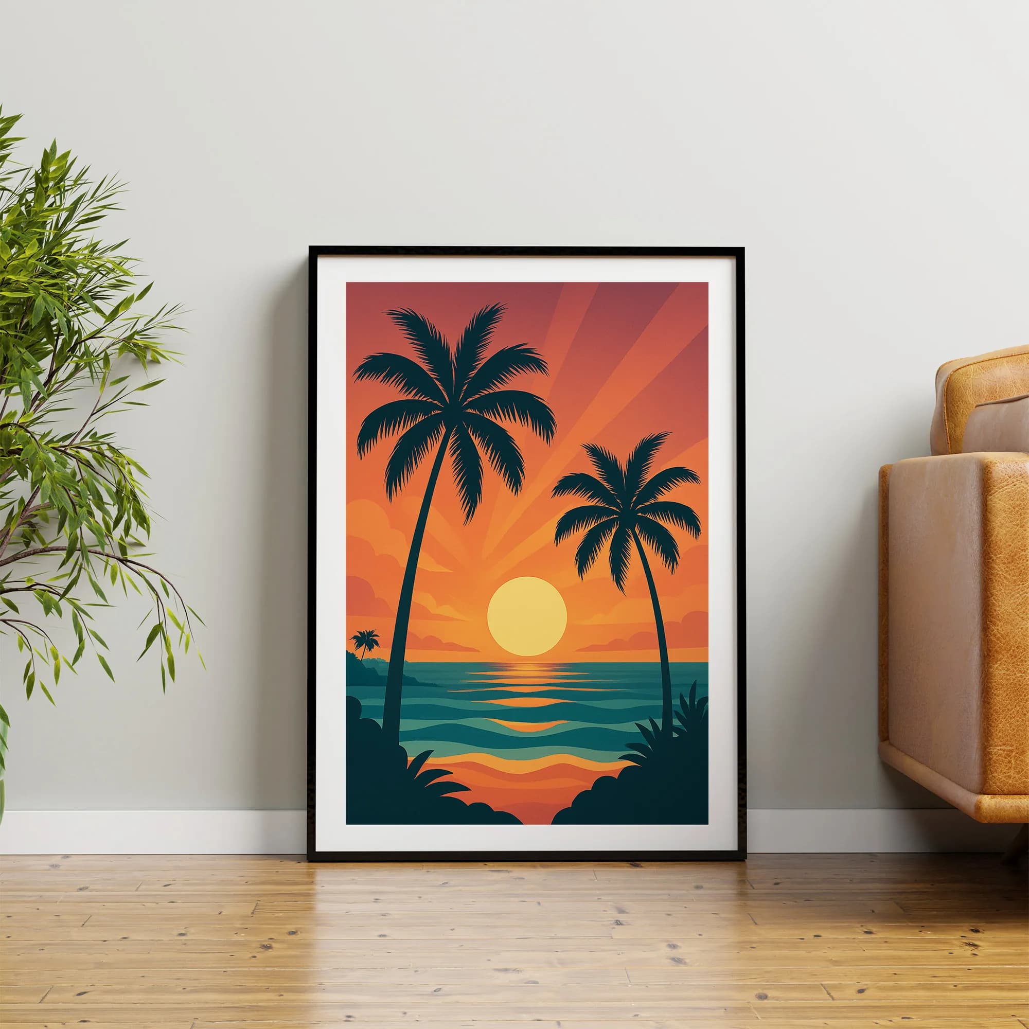 Beach graphic print