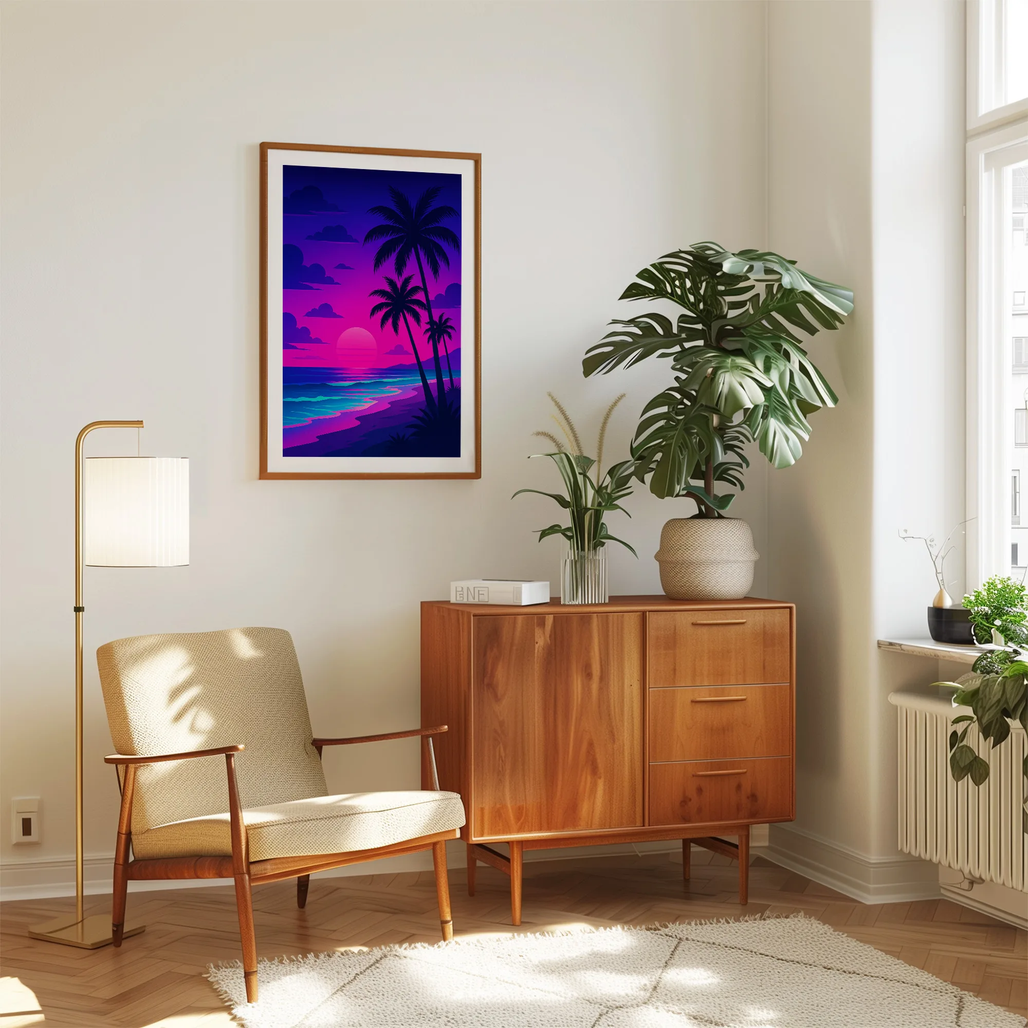 Beach graphic print
