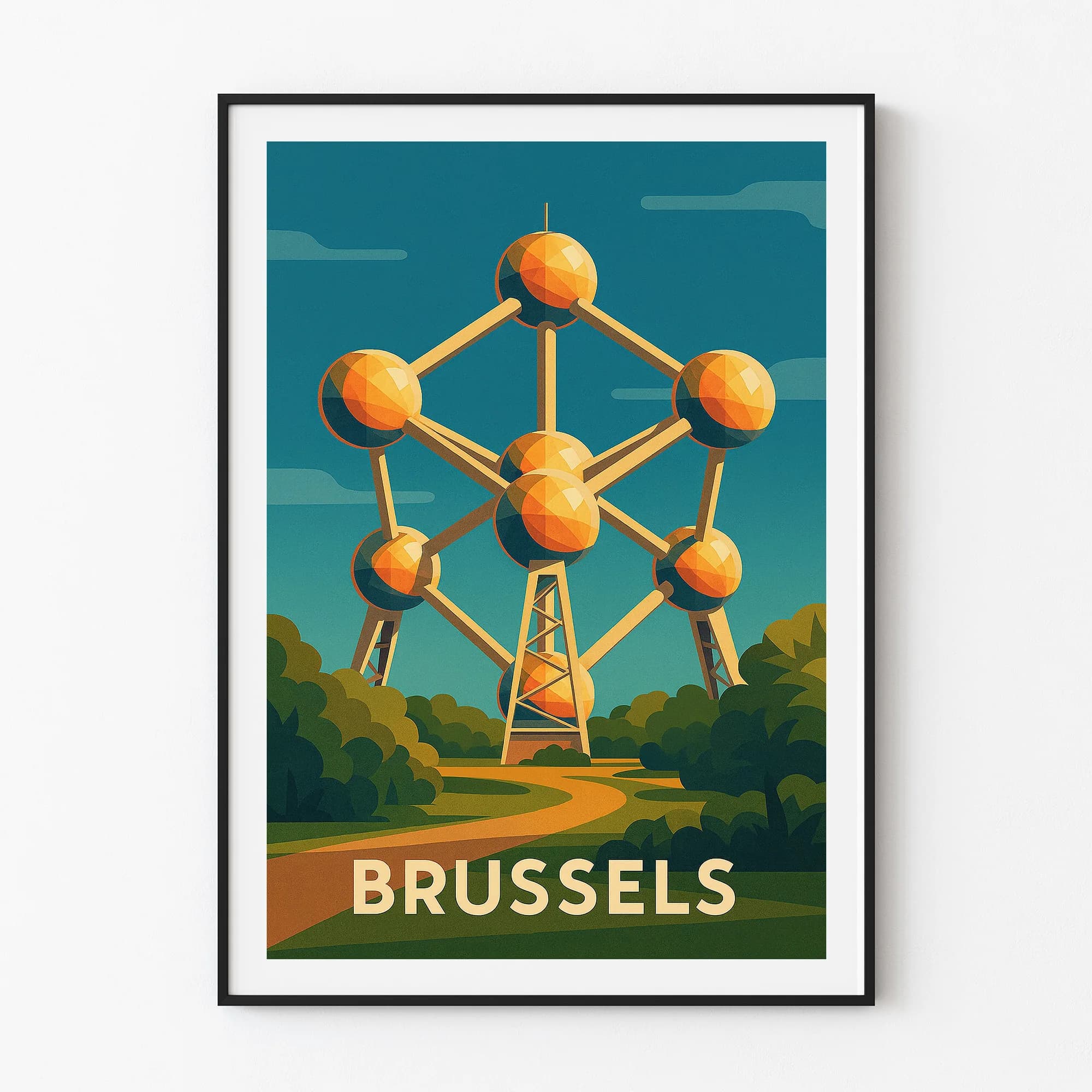 Brussels graphic print