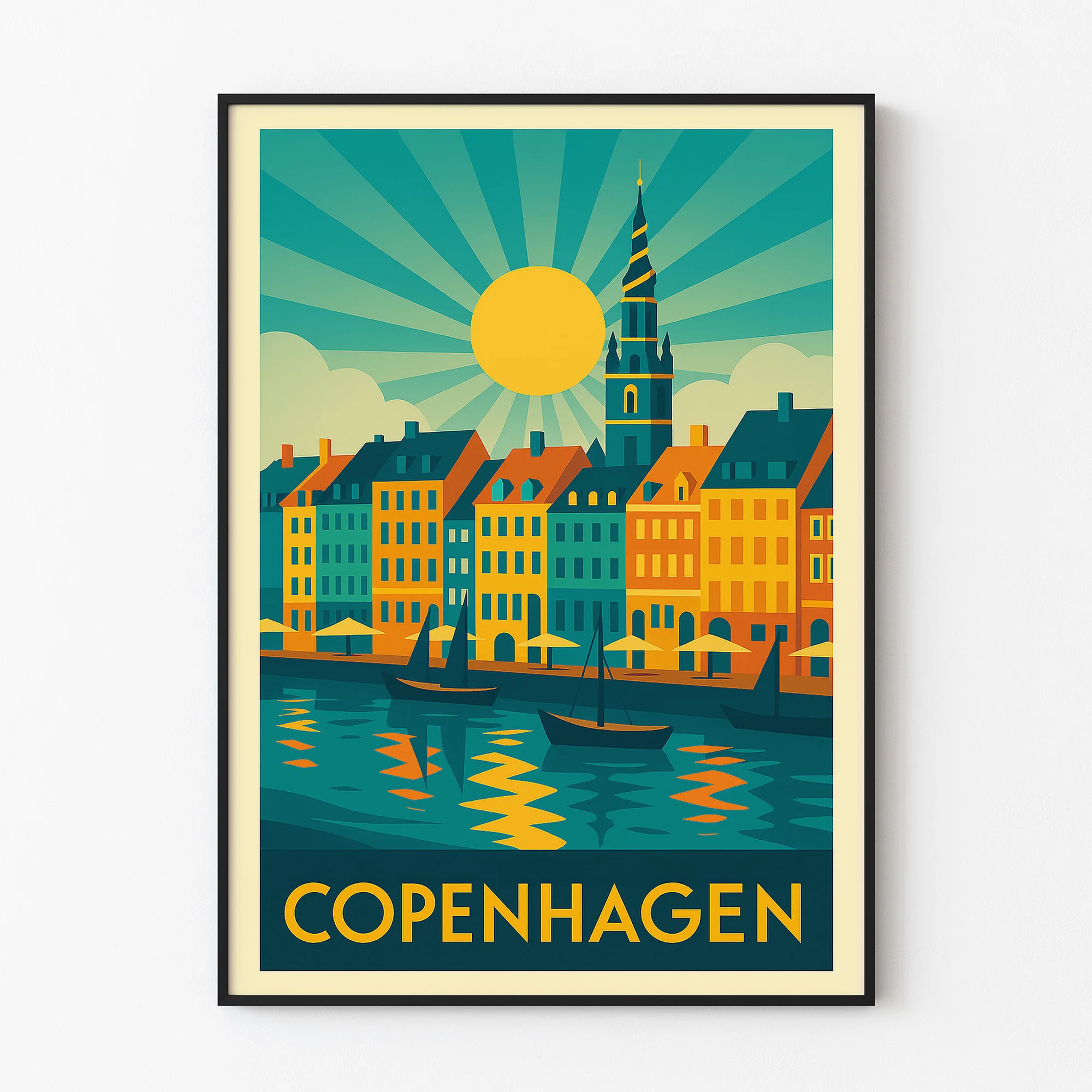 Copenhagen graphic print