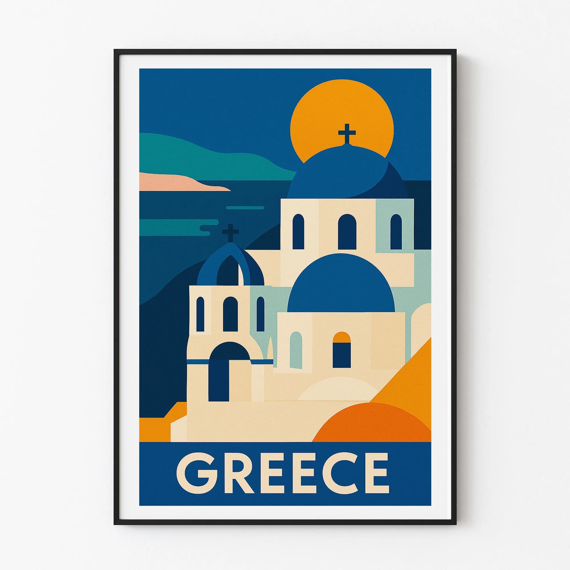 Greece graphic print