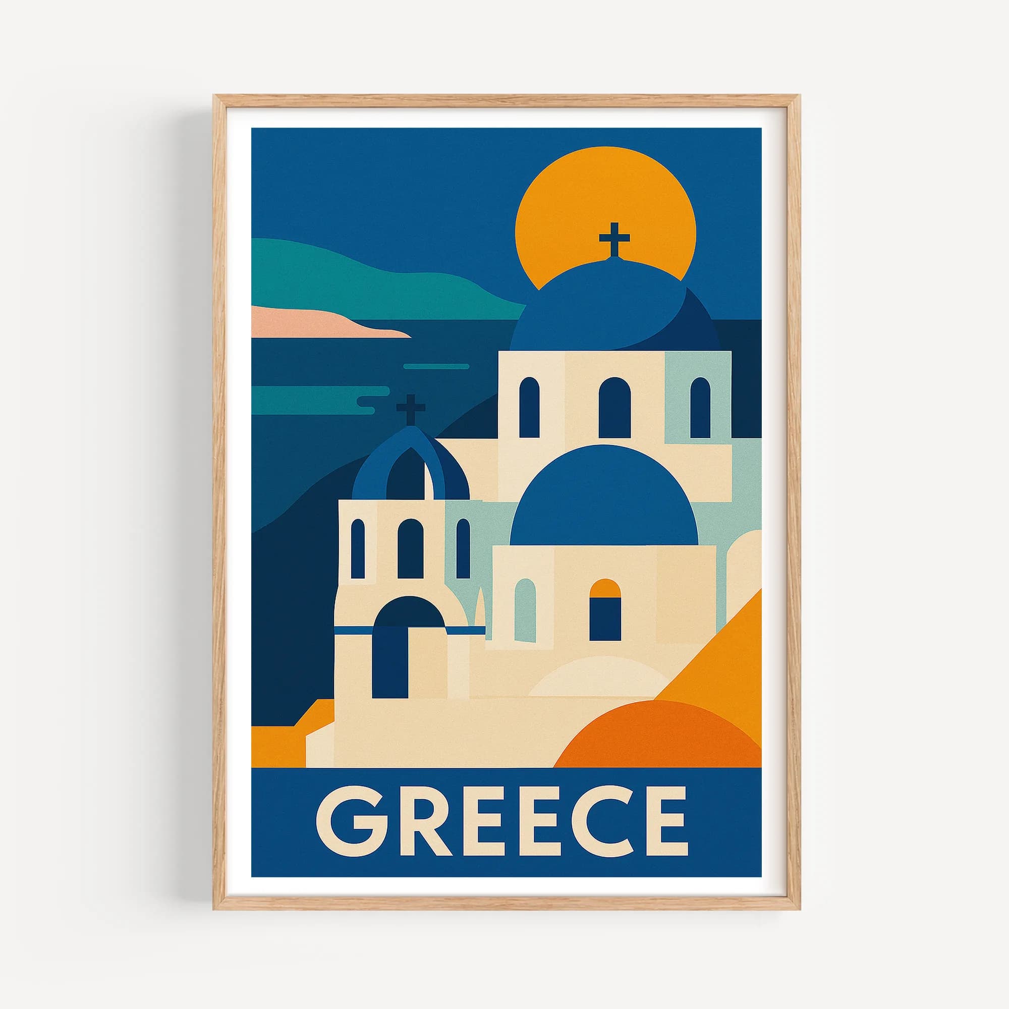 Greece graphic print