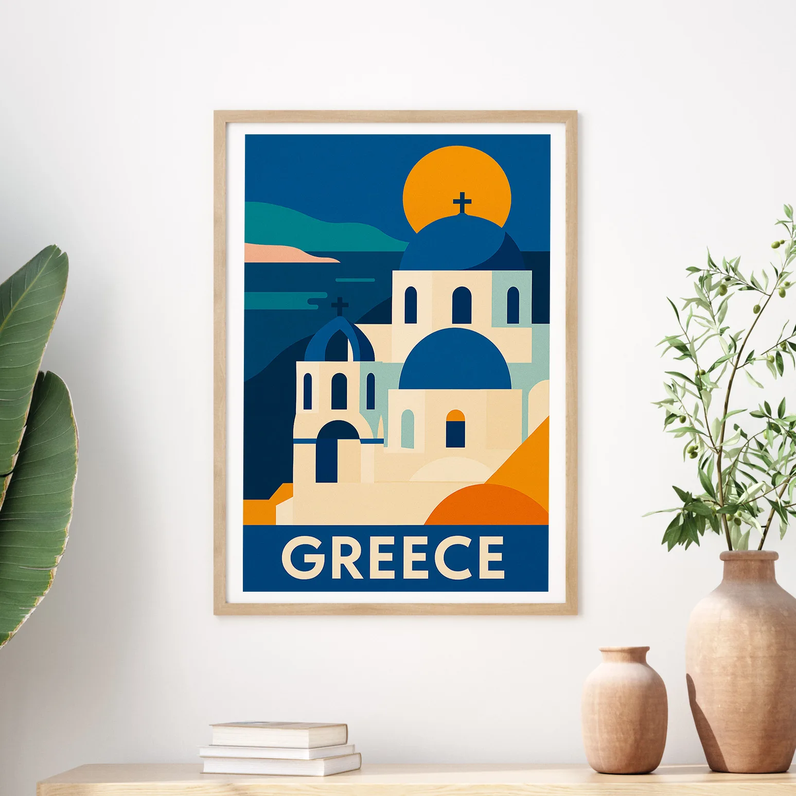 Greece graphic print